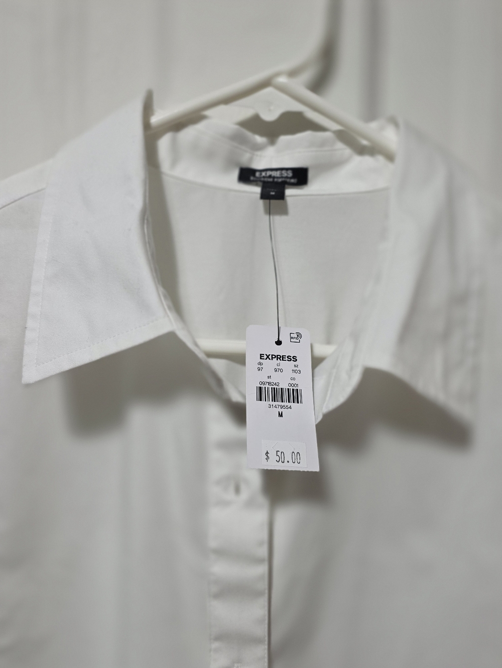 Brand New White Button Down - Picture 3 of 3